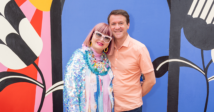 Adelaide Fringe CEO Heather Croall and Andy Beecroft