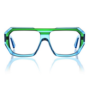 Greeny blue glasses